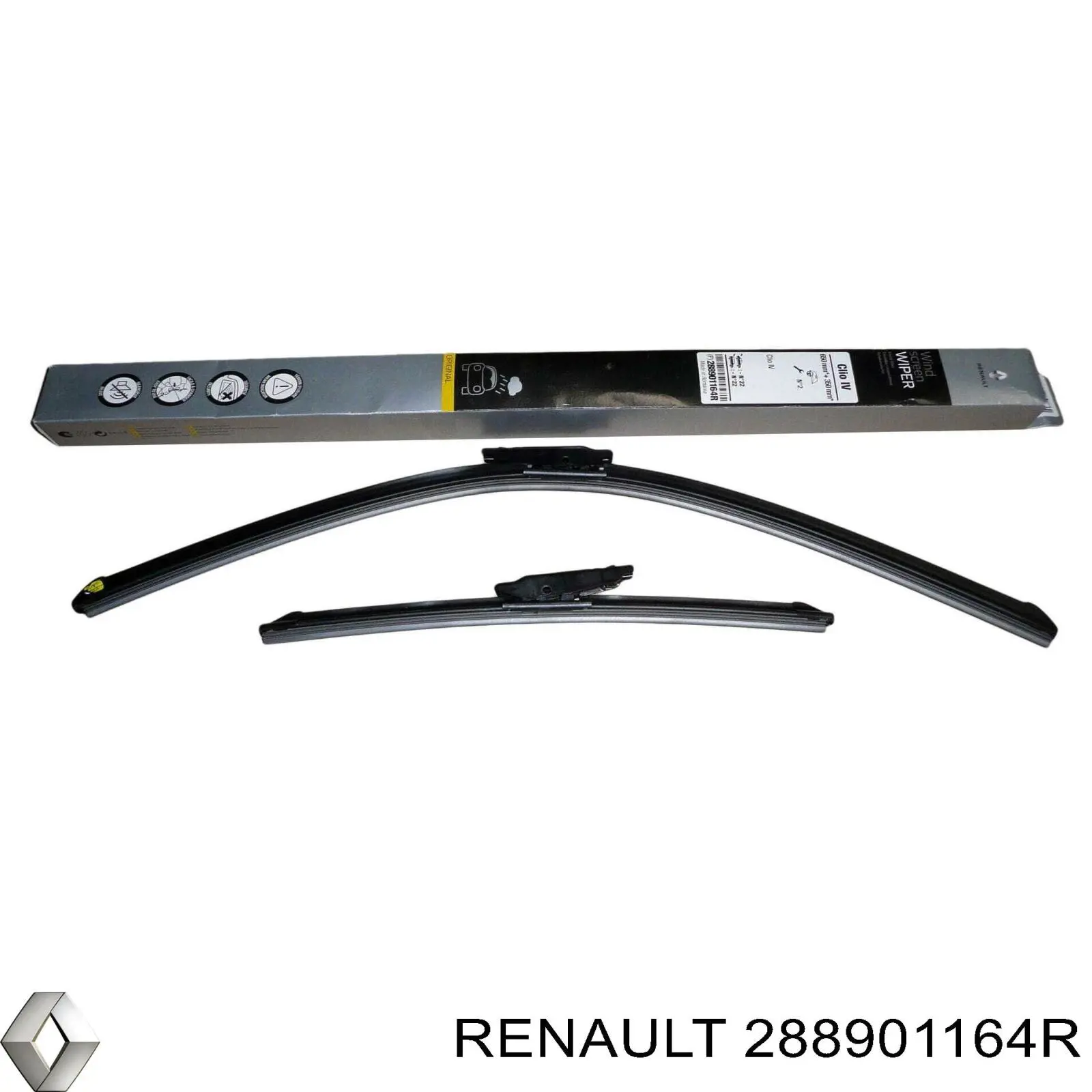 Limpa-pára-brisas do pára-brisas, kit de 2 un. Renault (RVI) 288901164R preço, a partir de 24,02 USD