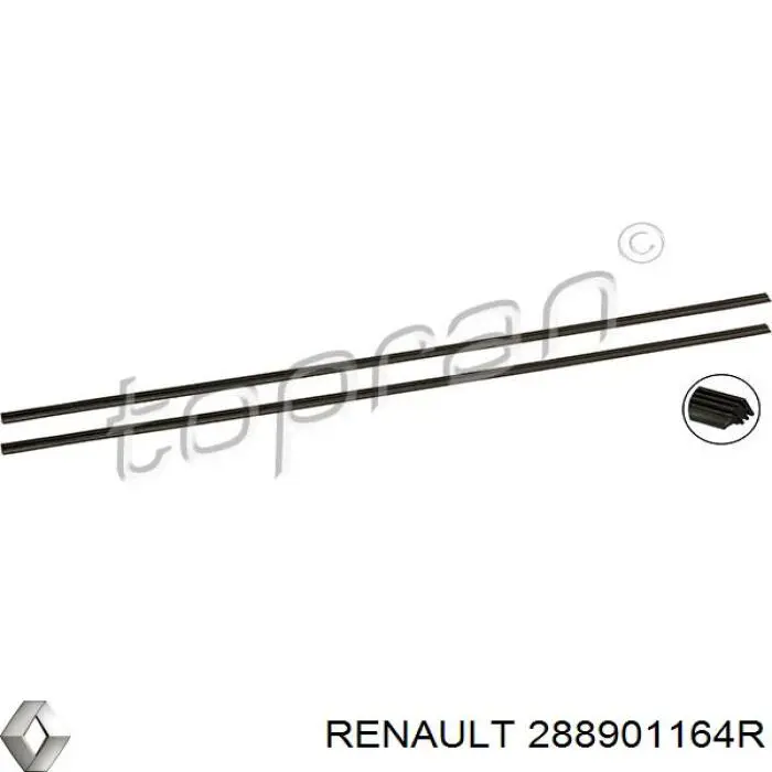 Compre 288901164R Renault (RVI) Limpa-pára-brisas do pára-brisas, kit de 2 un.