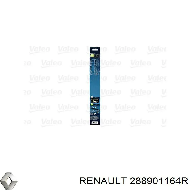 Limpa-pára-brisas do pára-brisas, kit de 2 un. 288901164R Renault (RVI)