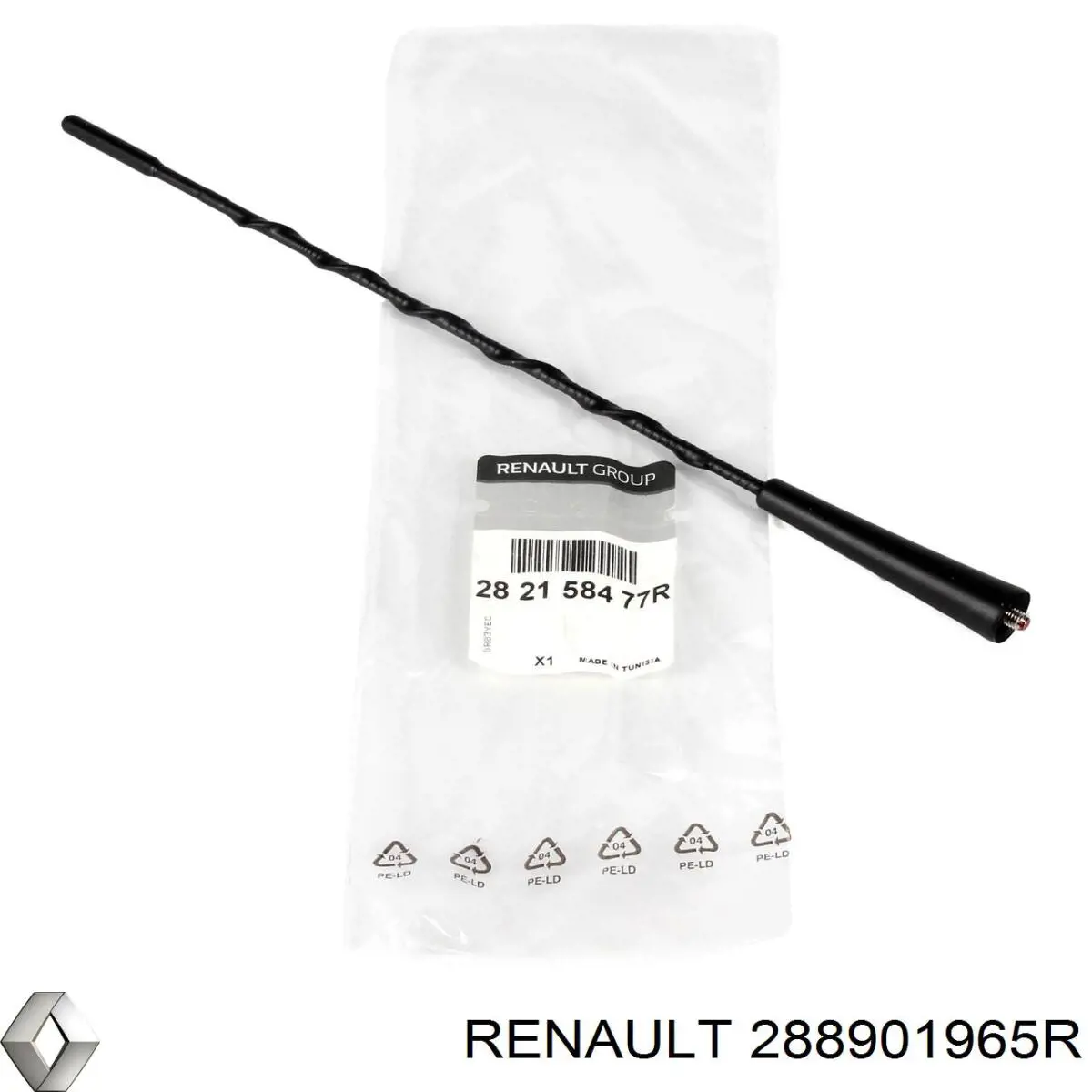 Limpa-pára-brisas do pára-brisas, kit de 2 un. 288901965R Renault (RVI)