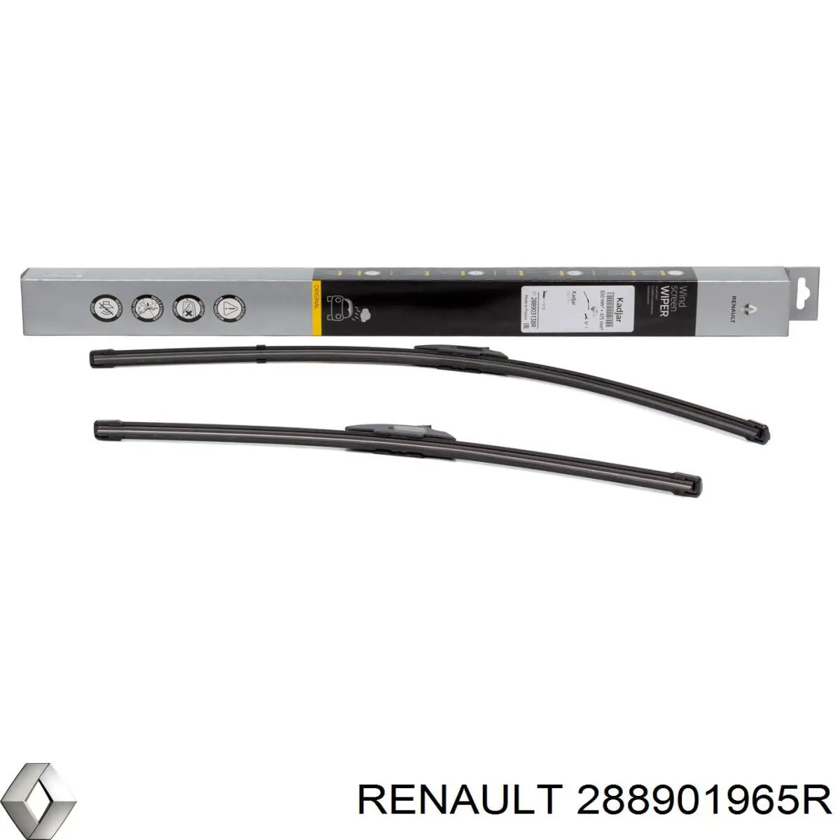 Limpa-pára-brisas do pára-brisas, kit de 2 un. Renault (RVI) 288901965R preço, a partir de 33,04 USD