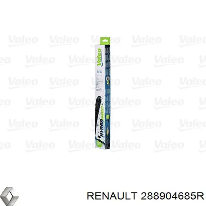 Limpa-pára-brisas do pára-brisas, kit de 2 un. 288904685R Renault (RVI)