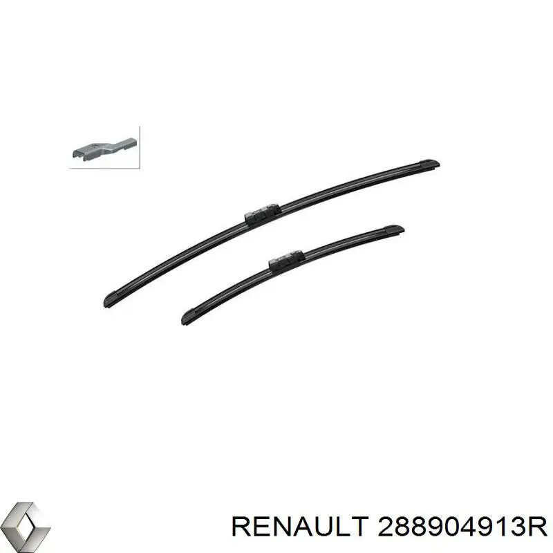 Compre 288904913R Renault (RVI) Limpa-pára-brisas do pára-brisas, kit de 2 un.