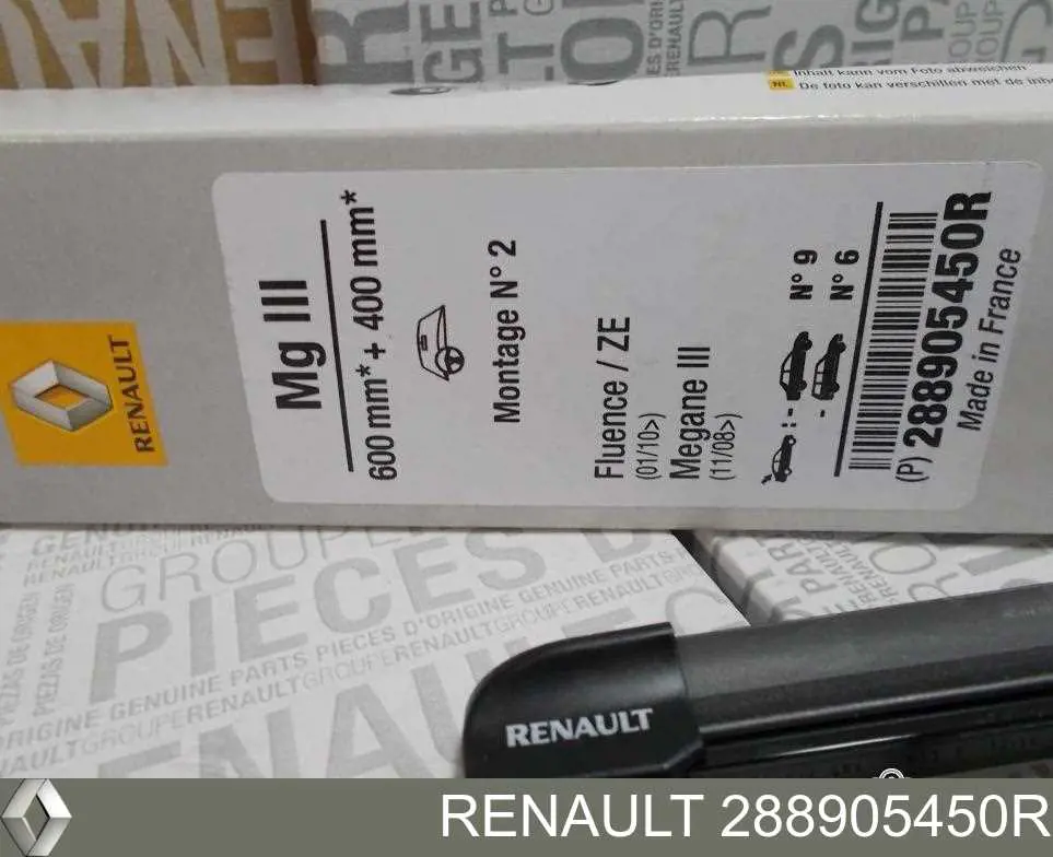 288905450R Renault (RVI) Limpa-pára-brisas do pára-brisas, kit de 2 un.
