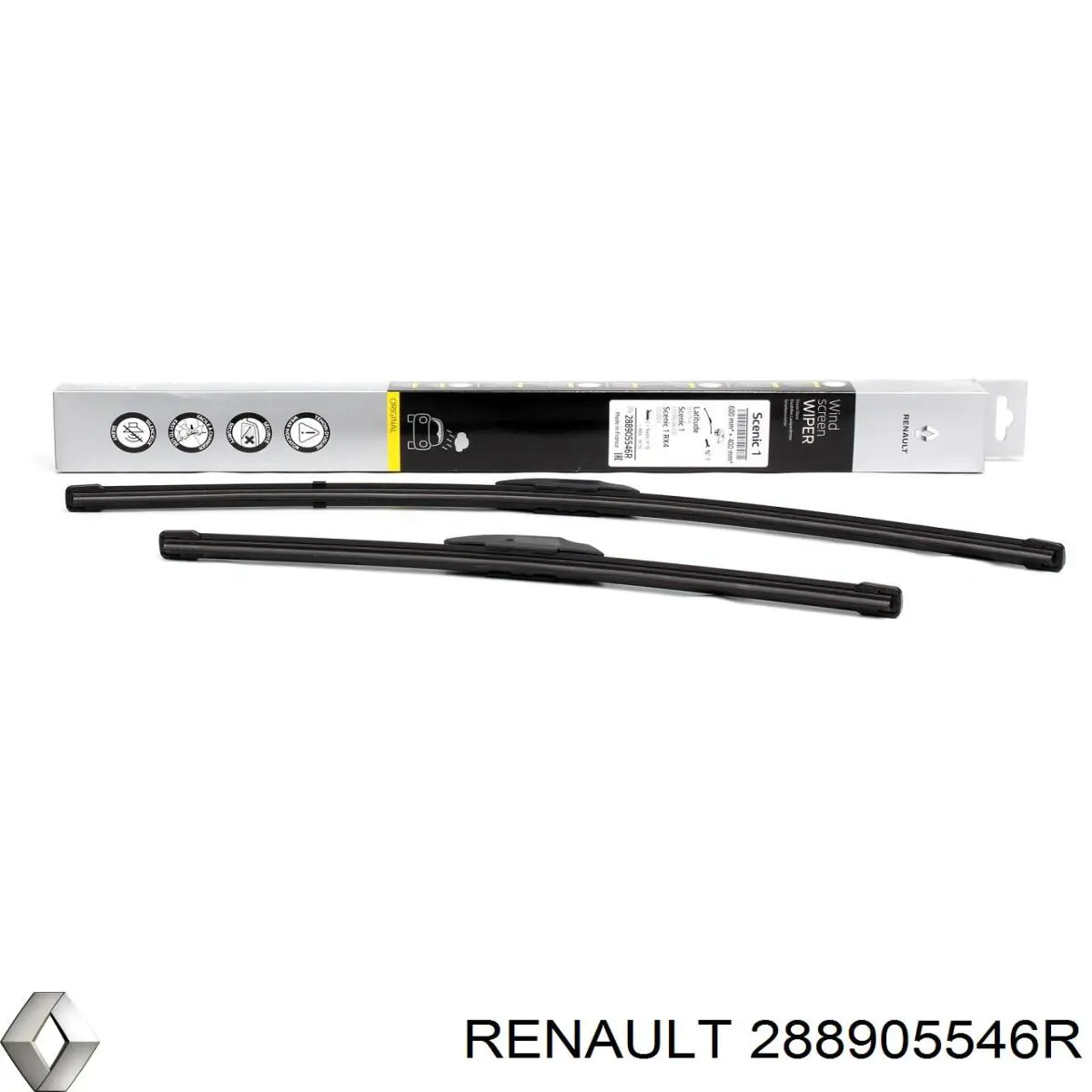 288905546R Renault (RVI) Limpa-pára-brisas do pára-brisas, kit de 2 un.