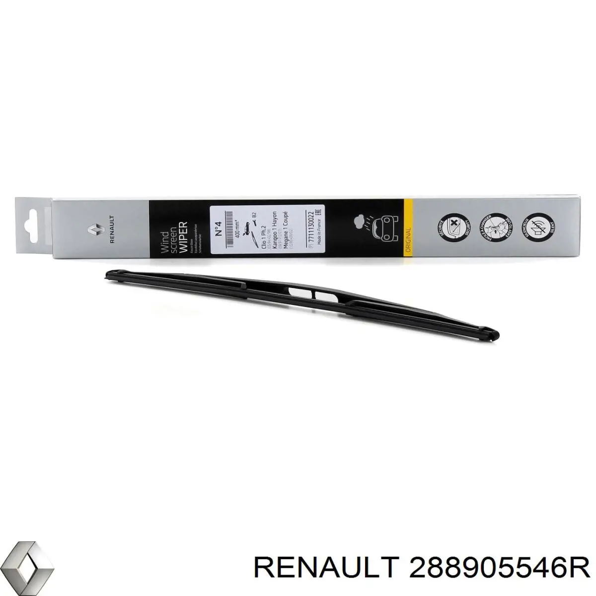 Limpa-pára-brisas do pára-brisas, kit de 2 un. Renault (RVI) 288905546R preço, a partir de 17,48 USD