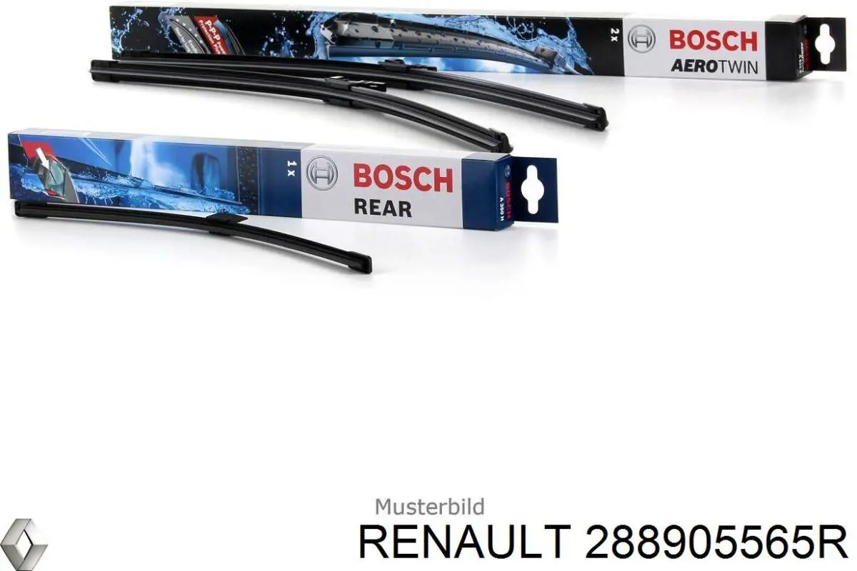 Limpa-pára-brisas do pára-brisas, kit de 2 un. Renault (RVI) 288905565R preço, a partir de 30,36 USD