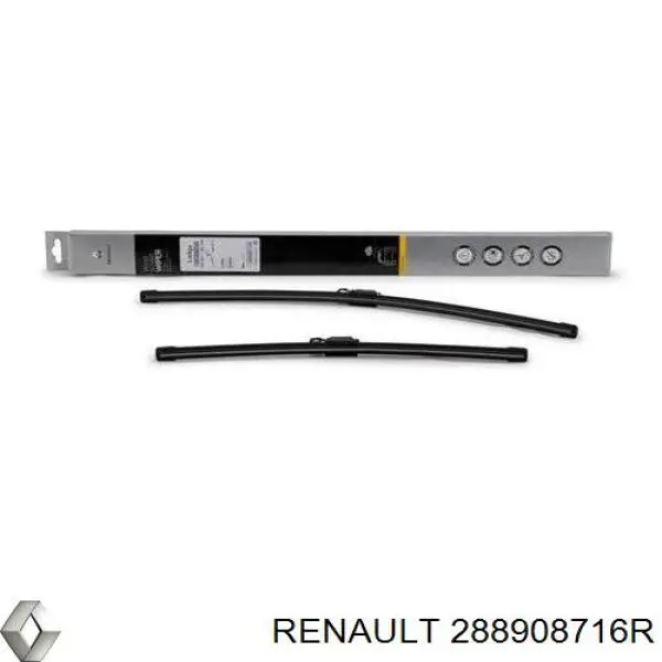 Limpa-pára-brisas do pára-brisas, kit de 2 un. Renault (RVI) 288908716R preço, a partir de 23,91 USD