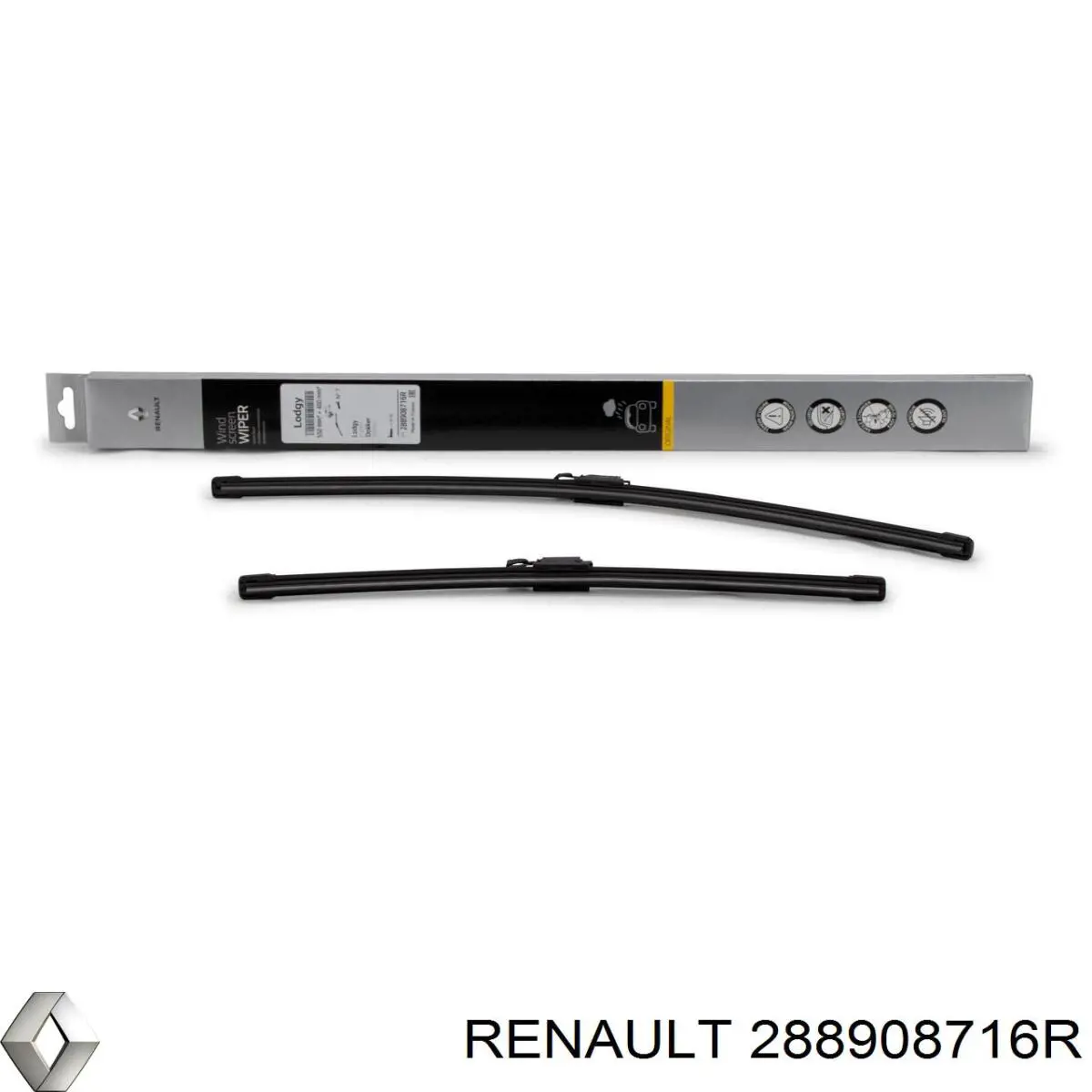 Compre 288908716R Renault (RVI) Limpa-pára-brisas do pára-brisas, kit de 2 un.