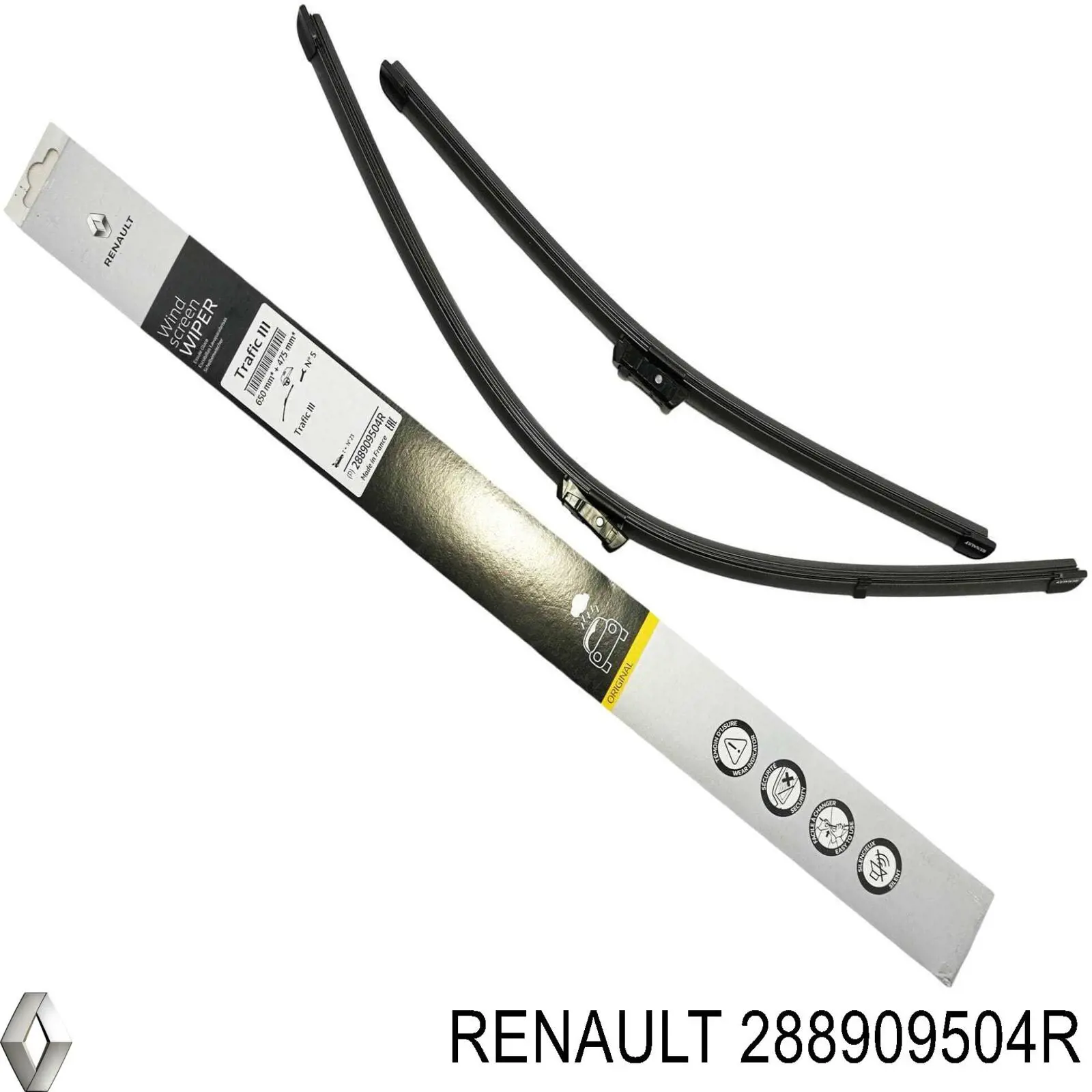 Compre 288909504R Renault (RVI) Limpa-pára-brisas do pára-brisas, kit de 2 un.