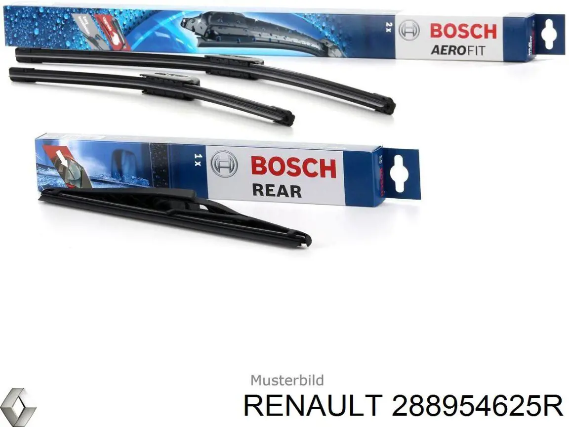 Limpa-pára-brisas do pára-brisas, kit de 2 un. Renault (RVI) 288954625R preço, a partir de 23,95 USD