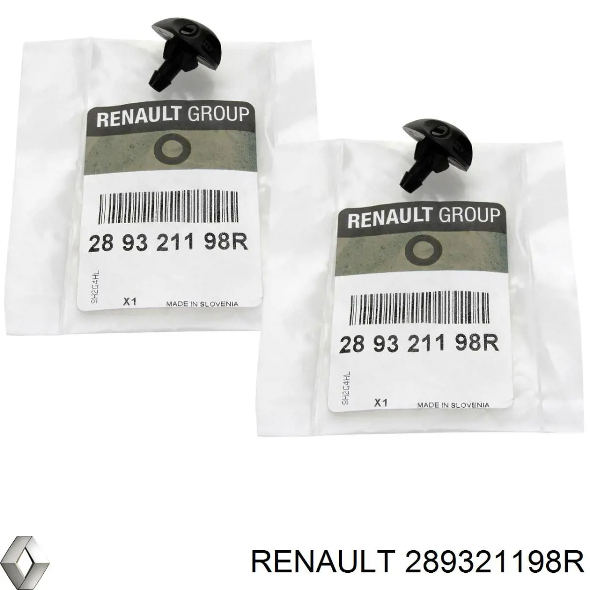 Injetor de fluido para lavador de pára-brisas Renault (RVI) 289321198R preço, a partir de 3,46 USD