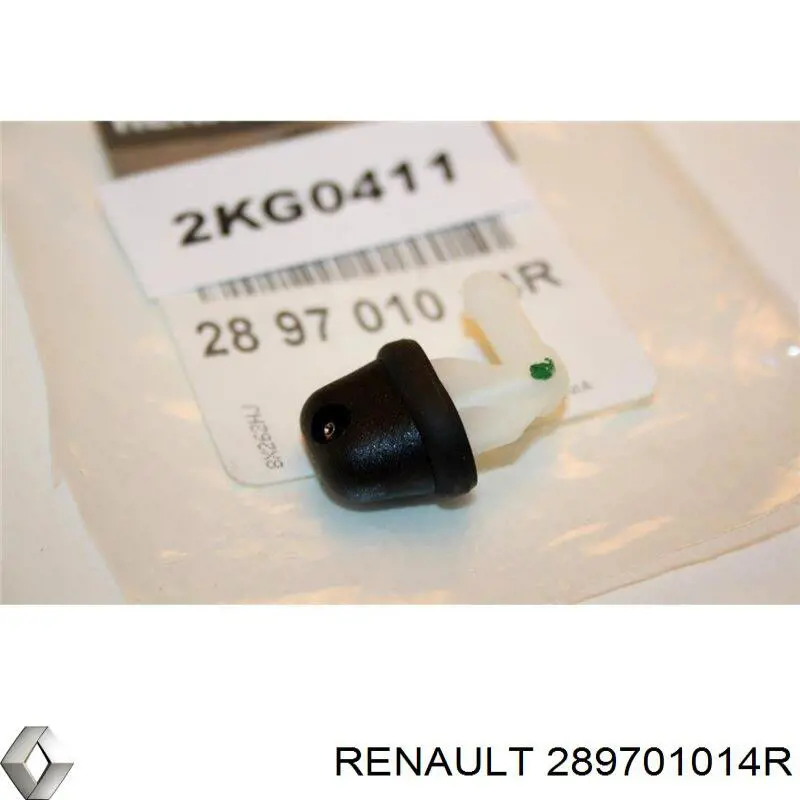 289701014R Renault (RVI) Injetor de fluido para lavador de vidro traseiro