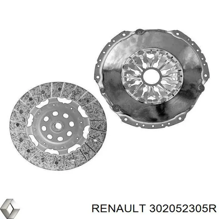 Compre 302052305R Renault (RVI) Kit de embraiagem (3 peças)