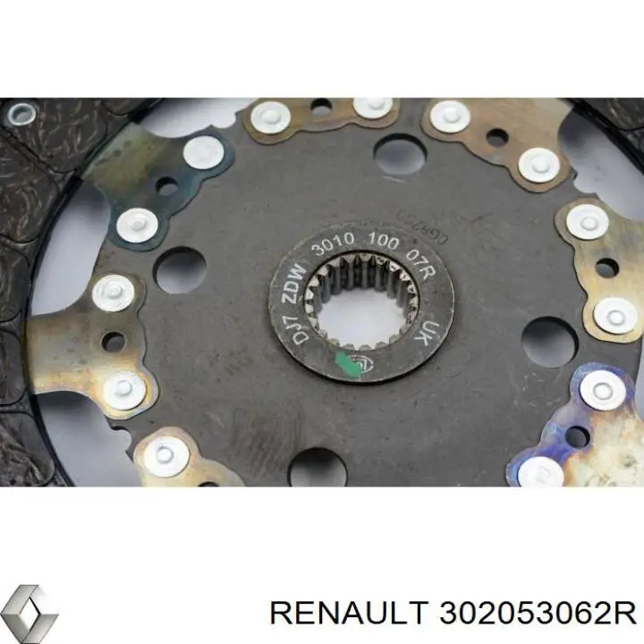 Kit de embraiagem (3 peças) Renault (RVI) 302053062R