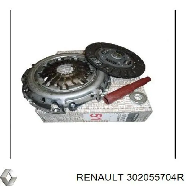 Compre 302055704R Renault (RVI) Kit de embraiagem (3 peças)