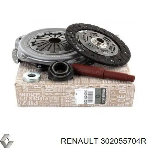 Kit de embraiagem (3 peças) Renault (RVI) 302055704R