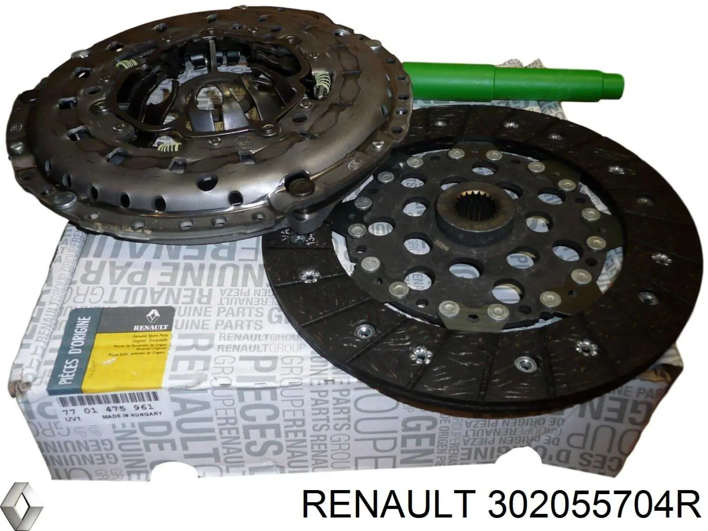 Kit de embraiagem (3 peças) 302055704R Renault (RVI)
