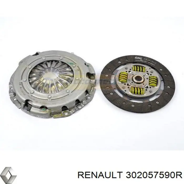 Compre 302057590R Renault (RVI) Kit de embraiagem (3 peças)