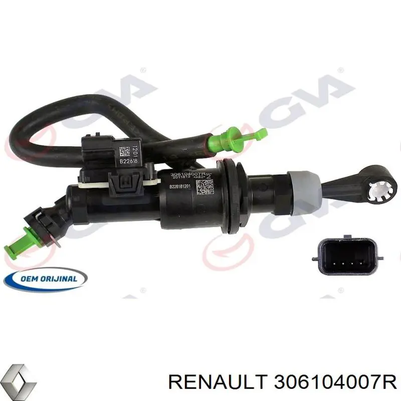 306104007R Renault (RVI) Cilindro mestre de embraiagem