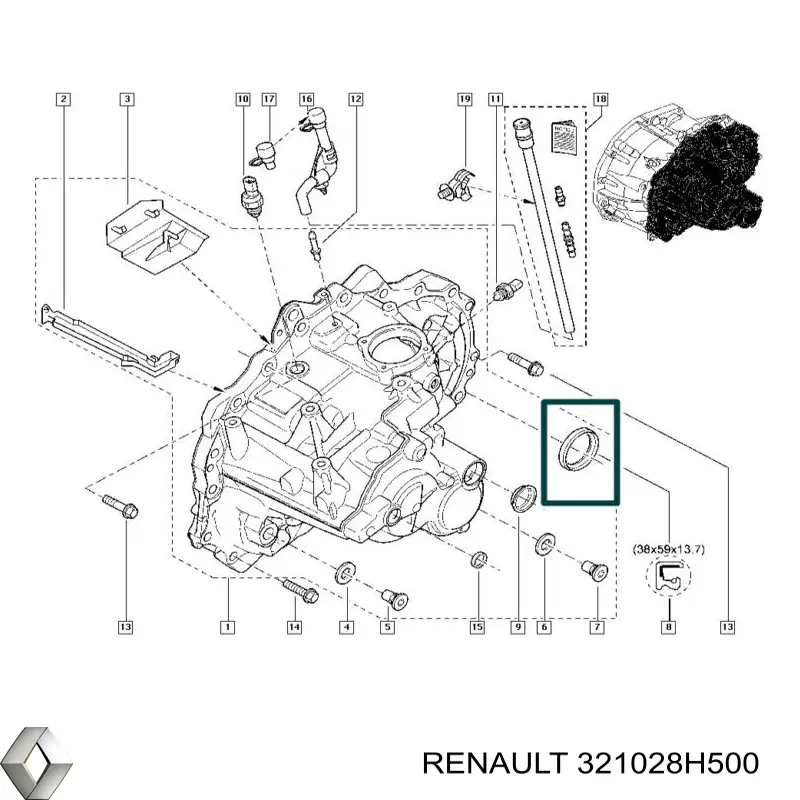  Renault (RVI) 321028H500 preço, a partir de 25,64 USD