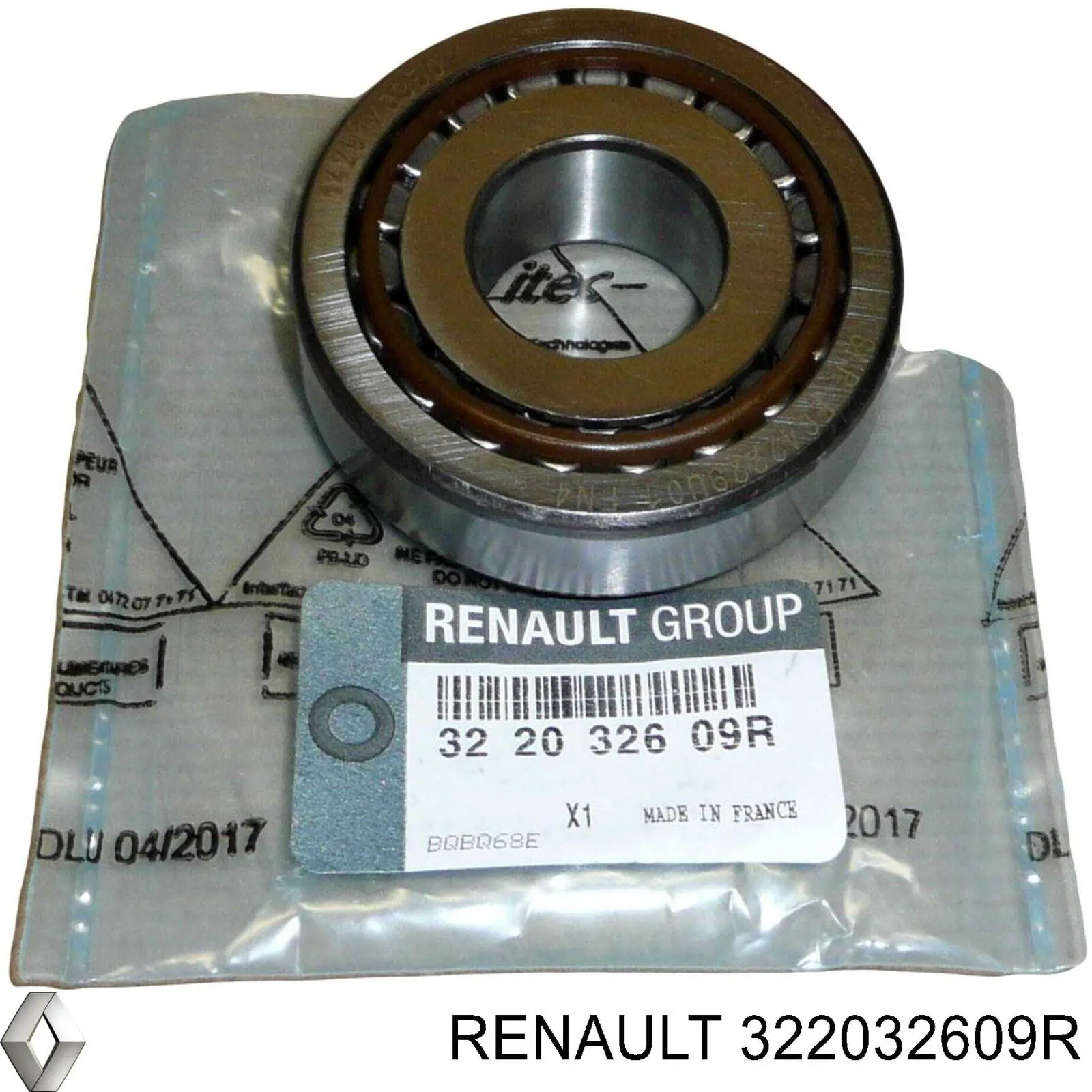 322032609R Renault (RVI) Rolamento da árvore primária da Caixa de Mudança