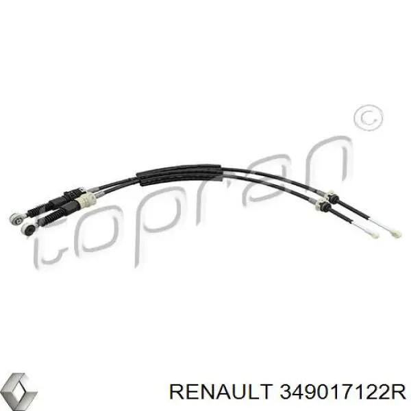 349017122R Renault (RVI) Cabo de mudança duplo