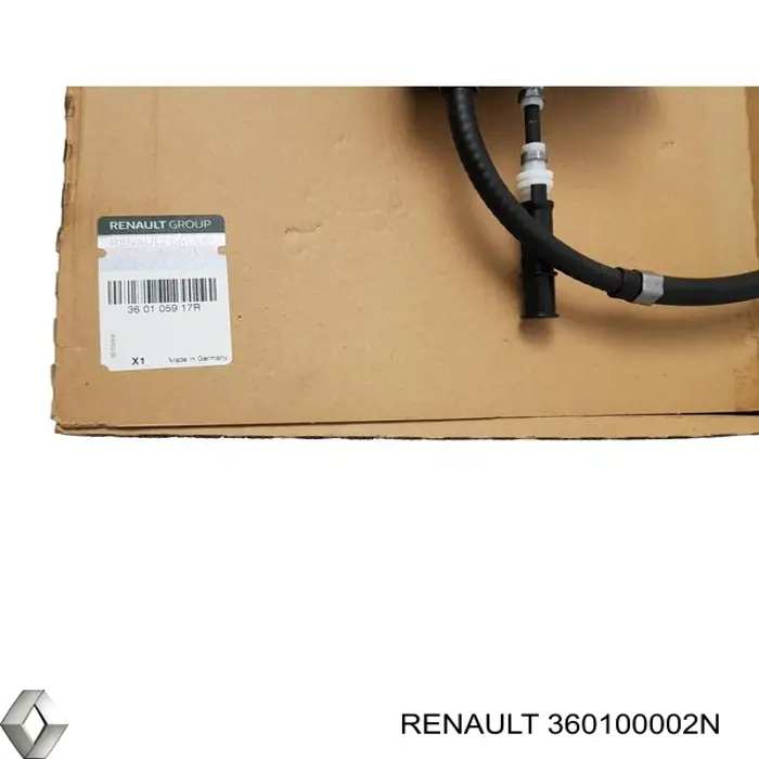 Compre 360100002N Renault (RVI) Cabo traseiro direito/esquerdo do freio de estacionamento