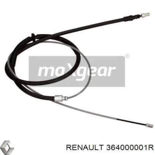 Cabo traseiro direito/esquerdo do freio de estacionamento Renault (RVI) 364000001R preço, a partir de 24,57 USD