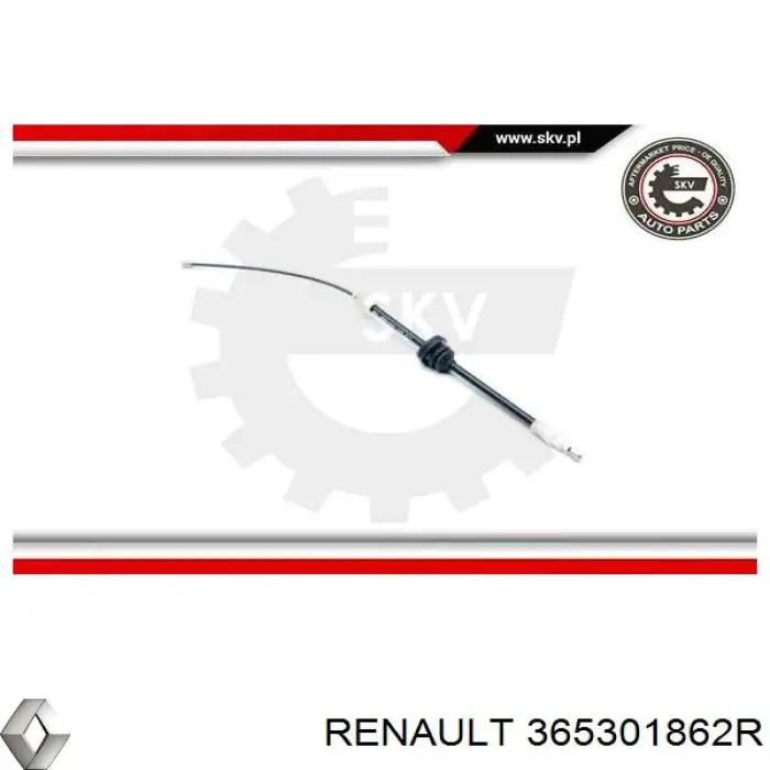 Compre 365301862R Renault (RVI) Cabo do freio de estacionamento dianteiro