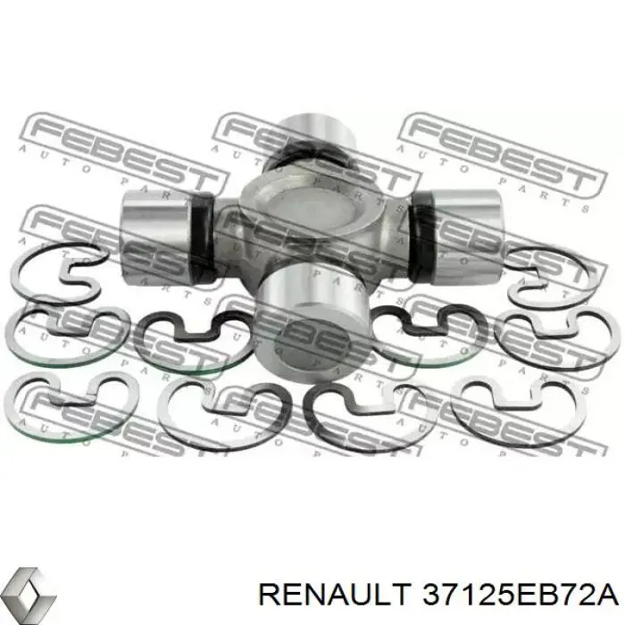 Cruzeta da junta universal traseira Nissan Navara NP300 IV D23, D23T