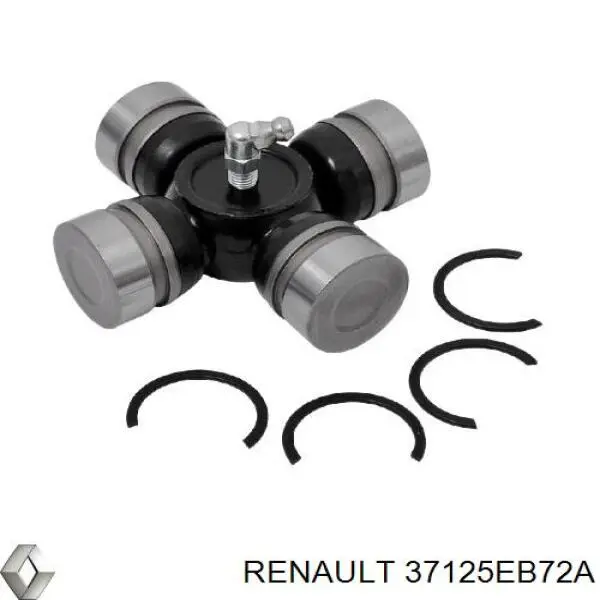 Cruzeta da junta universal traseira 37125EB72A Renault (RVI)