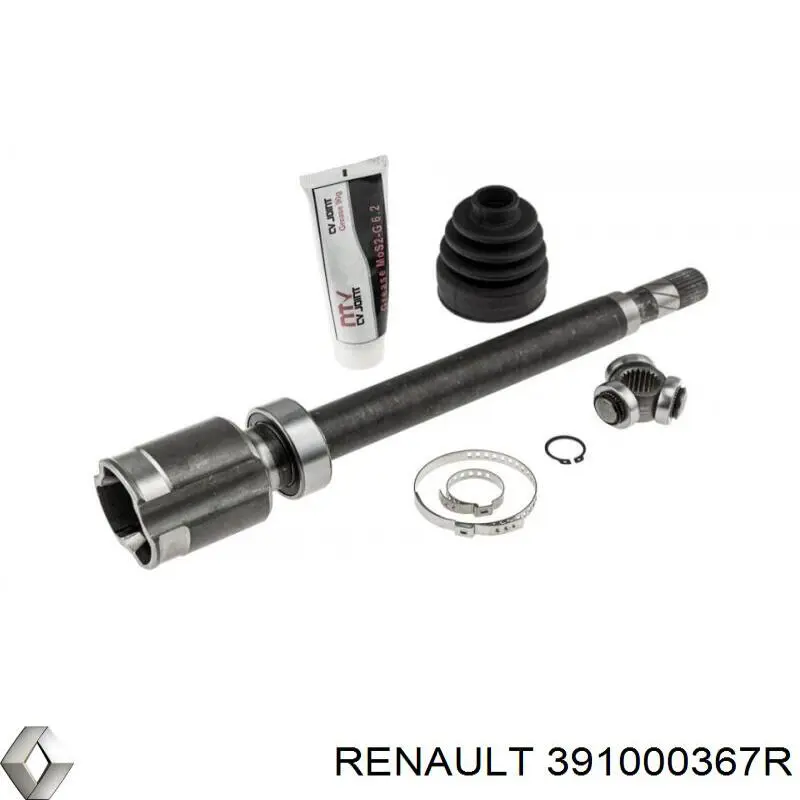 391000367R Renault (RVI) Semieixo (acionador) dianteiro direito