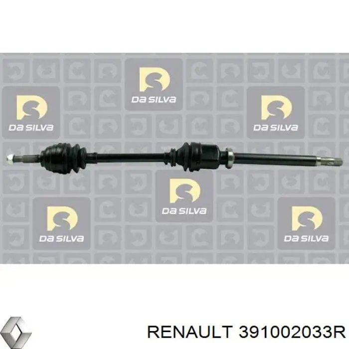 Semieixo (acionador) dianteiro direito Renault (RVI) 391008333R preço, a partir de 118,41 USD
