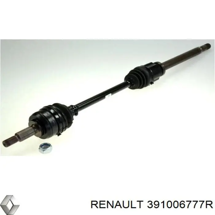 391006777R Renault (RVI) Semieixo (acionador) dianteiro direito