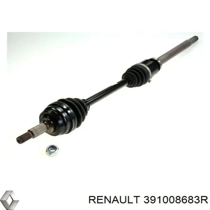 391009728R Renault (RVI) Semieixo (acionador) dianteiro direito