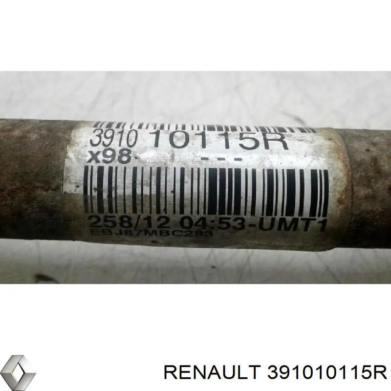 Semieixo (acionador) dianteiro esquerdo Renault (RVI) 391010115R preço, a partir de 100,24 USD