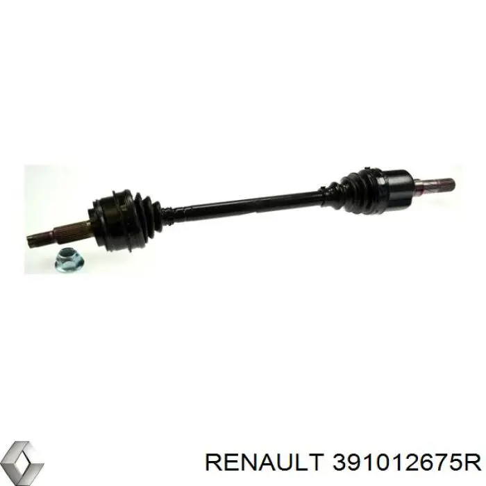 Semieixo (acionador) dianteiro esquerdo Renault (RVI) 391012675R preço, a partir de 155,43 USD