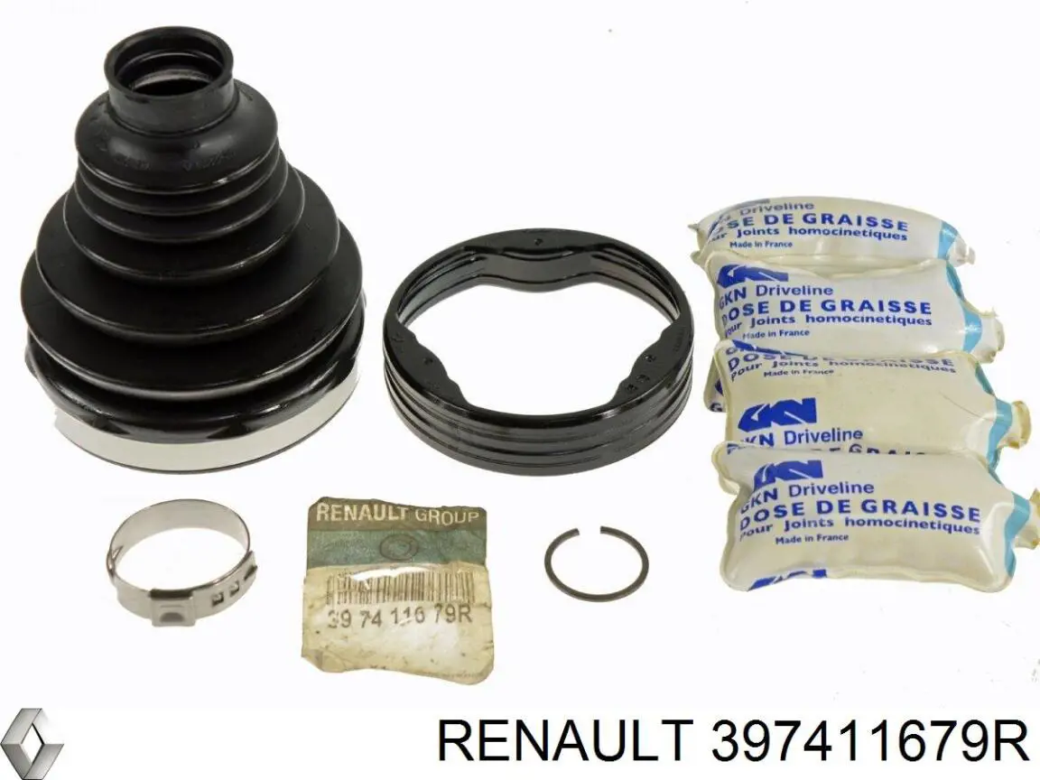 397411679R Renault (RVI) Bota de proteção interna de junta homocinética do semieixo dianteiro