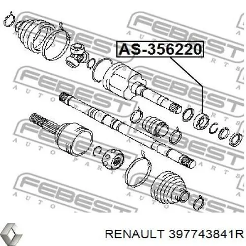Rolamento suspenso do semieixo dianteiro Renault (RVI) 397743841R preço, a partir de 16,03 USD