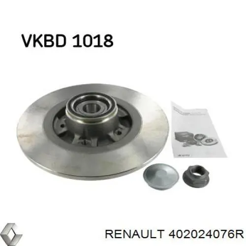 402024076R Renault (RVI) Disco do freio traseiro