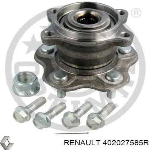 402027585R Renault (RVI) Cubo traseiro