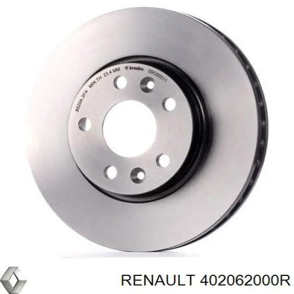 402062000R Renault (RVI) Disco do freio dianteiro