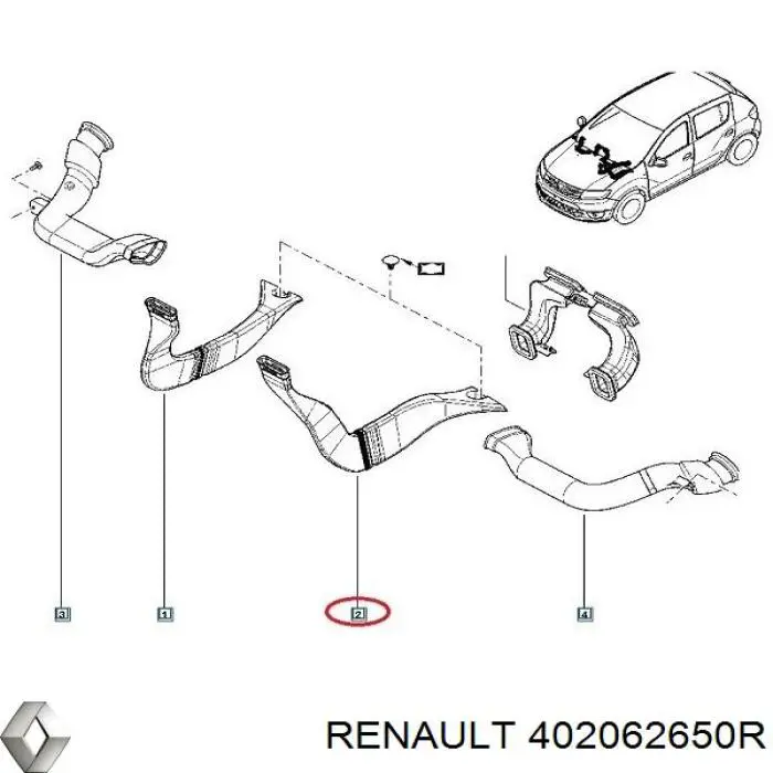 402062650R Renault (RVI) Disco do freio dianteiro