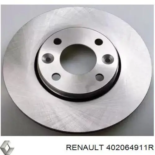 402064911R Renault (RVI) Disco do freio dianteiro