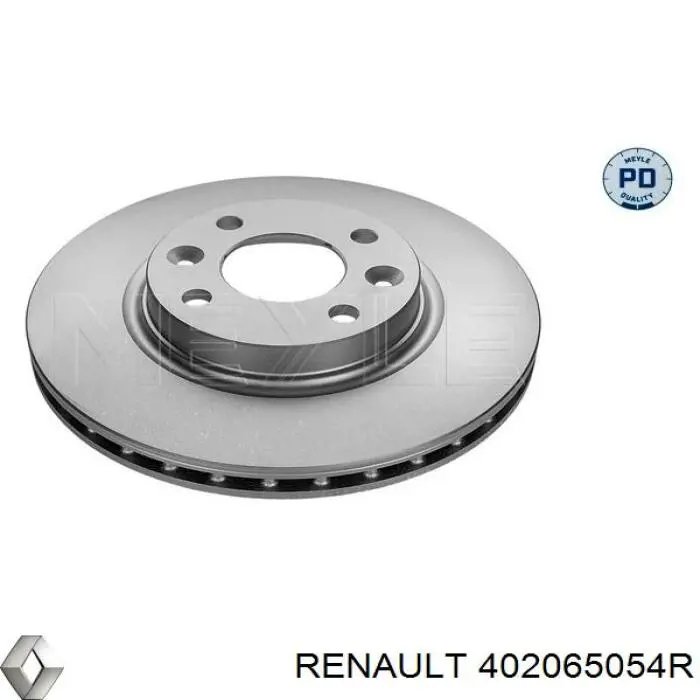 402065054R Renault (RVI) Disco do freio dianteiro