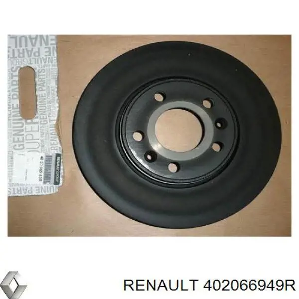 402066949R Renault (RVI) Disco do freio dianteiro