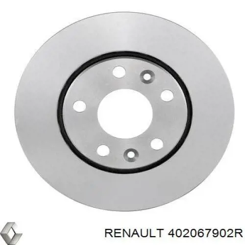 402067902R Renault (RVI) Disco do freio dianteiro