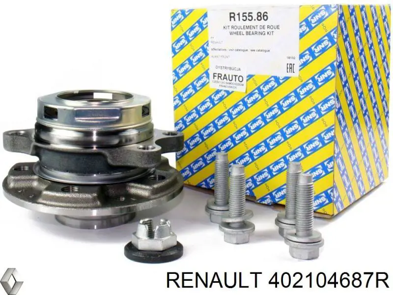 Compre 402104687R Renault (RVI) Cubo dianteiro