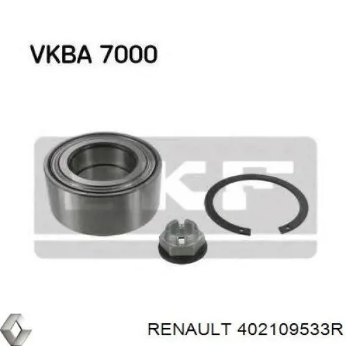 402109533R Renault (RVI) Rolamento de cubo traseiro
